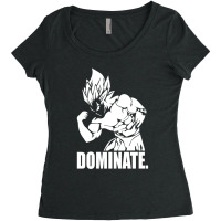 Dominate A Vegeta Bodybuilding A Anime Gym For Friend Women's Triblend Scoop T-shirt | Artistshot