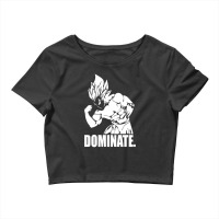 Dominate A Vegeta Bodybuilding A Anime Gym For Friend Crop Top | Artistshot