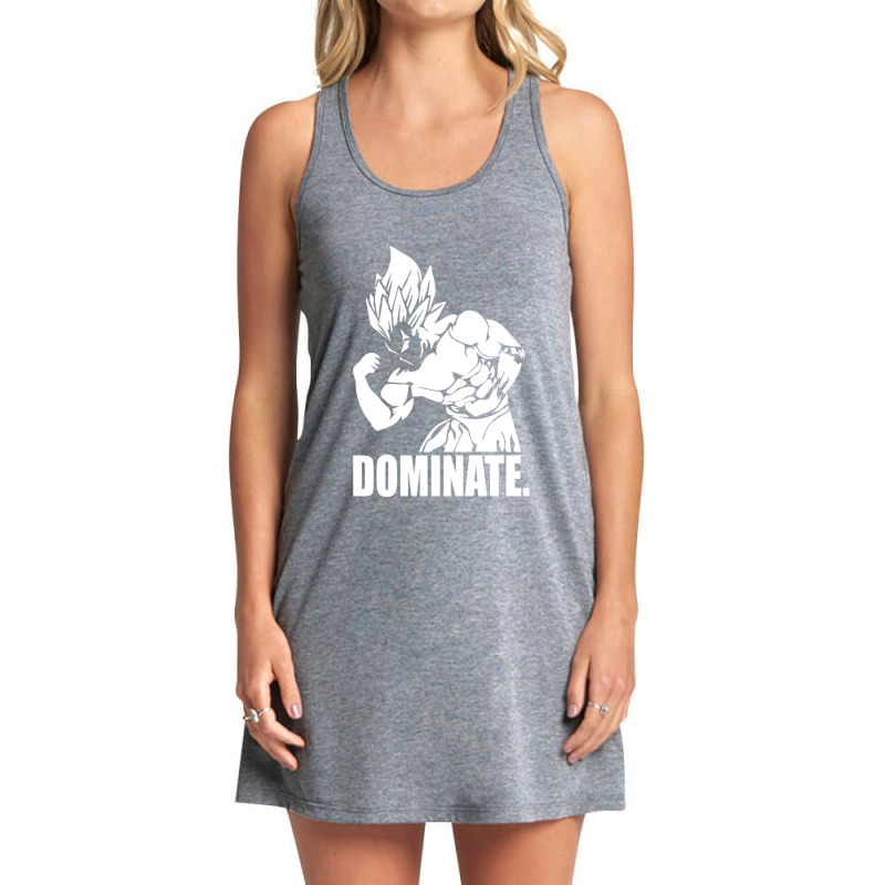 Dominate A Vegeta Bodybuilding A Anime Gym For Friend Tank Dress by PierceKnight | Artistshot