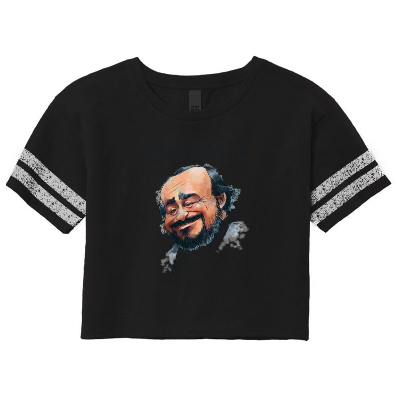 Opera Tenor Pavarotti Scorecard Crop Tee | Artistshot