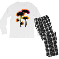 Mycology Colourful Magic Wild Mushrooms Fungiphile T Shirt Men's Long Sleeve Pajama Set | Artistshot