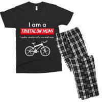 I Am A Triathlon Mom! Men's T-shirt Pajama Set | Artistshot