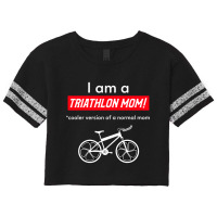 I Am A Triathlon Mom! Scorecard Crop Tee | Artistshot