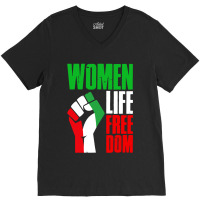 Women Life Freedom Vintage V-neck Tee | Artistshot