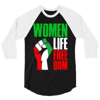 Women Life Freedom Vintage 3/4 Sleeve Shirt | Artistshot