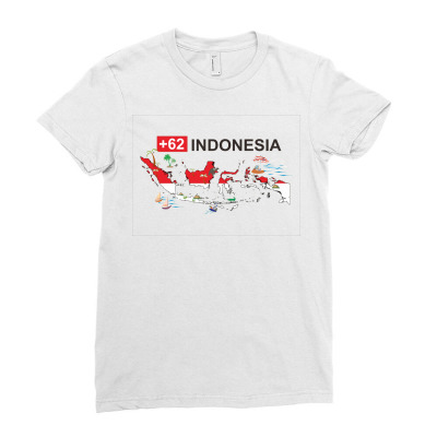 Indonesia +62 Ladies Fitted T-shirt Designed By Colle-q