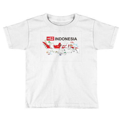 Indonesia +62 Toddler T-shirt Designed By Colle-q