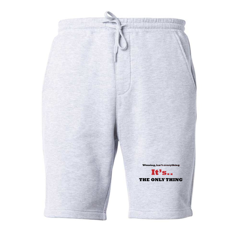 Winning Isn't Everything Fleece Short | Artistshot