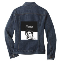 Black And White Grandson Ladies Denim Jacket | Artistshot