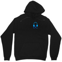 Blue Headphones With Love 1 Unisex Hoodie | Artistshot