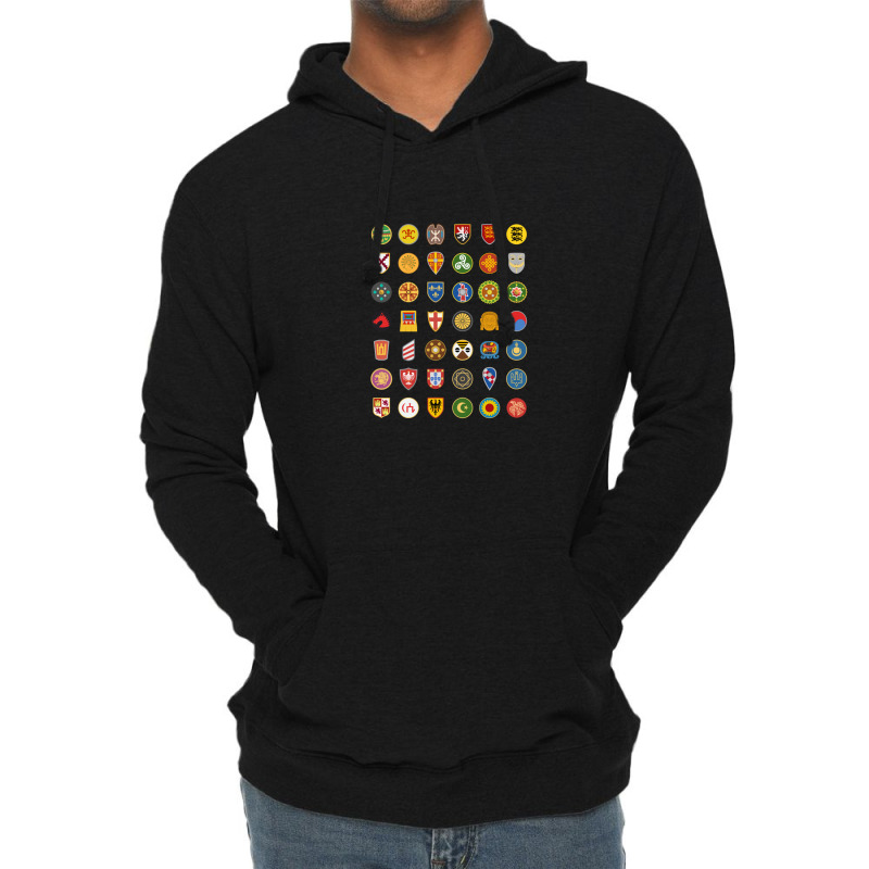 Civilizations Emblems Lightweight Hoodie by ShaneHess | Artistshot