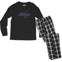 Capitals Merch Men's Long Sleeve Pajama Set | Artistshot