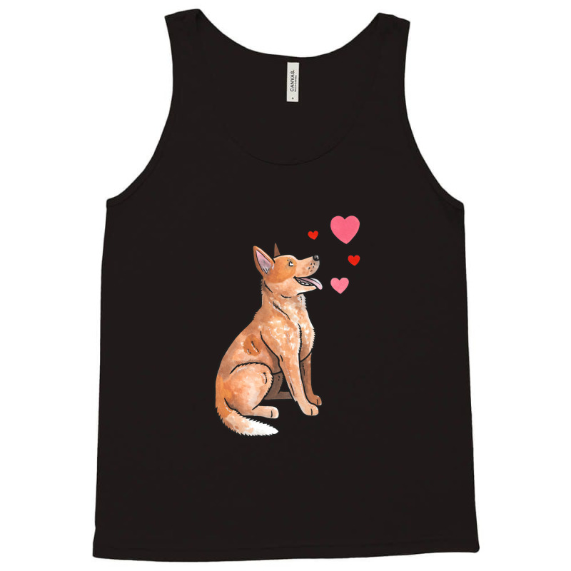 Australian Cattle Dog Love Tank Top by AudreyRussian | Artistshot