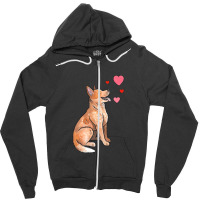 Australian Cattle Dog Love Zipper Hoodie | Artistshot