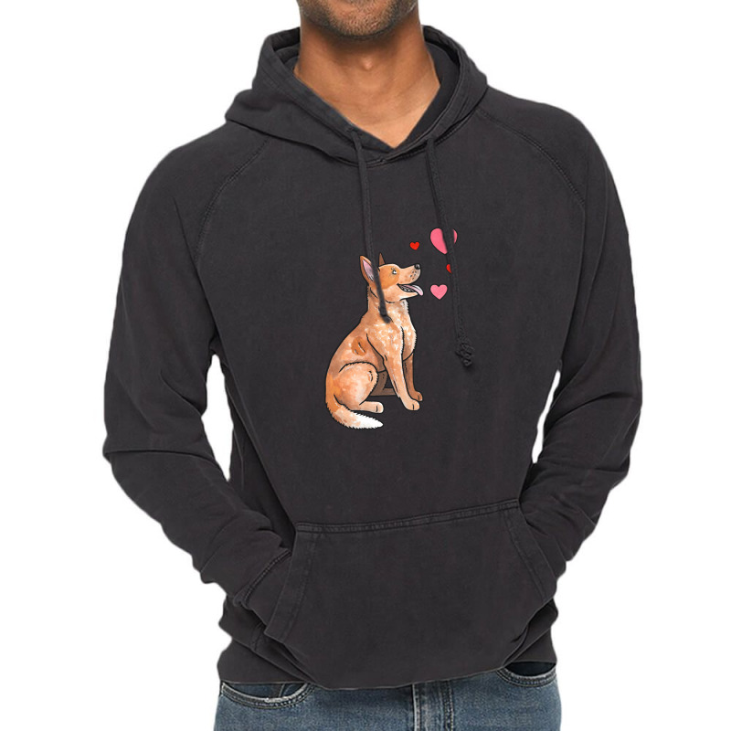 Australian Cattle Dog Love Vintage Hoodie by AudreyRussian | Artistshot