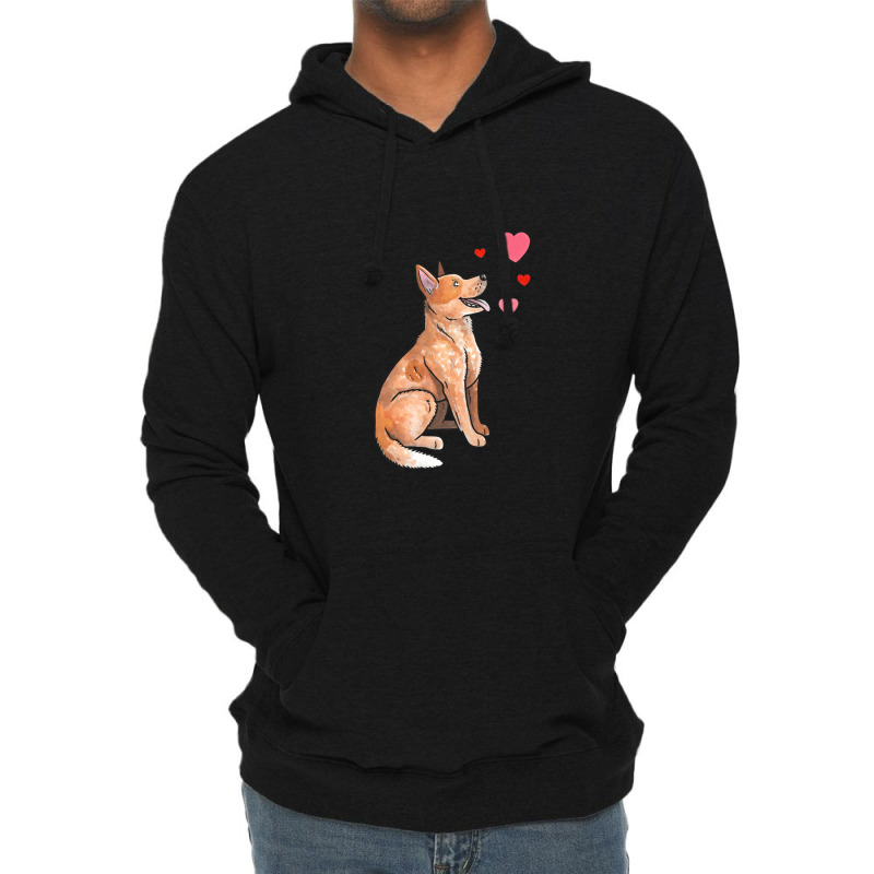 Australian Cattle Dog Love Lightweight Hoodie by AudreyRussian | Artistshot