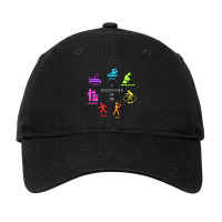 Seven Disciplines Of Triathlon Adjustable Cap | Artistshot