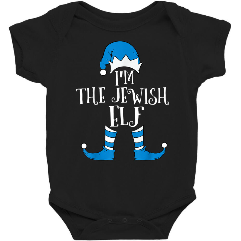 Jewish Elf Hat Funny Hanukkah Gift Jewish Chanukah Pj T Shirt Baby Bodysuit | Artistshot