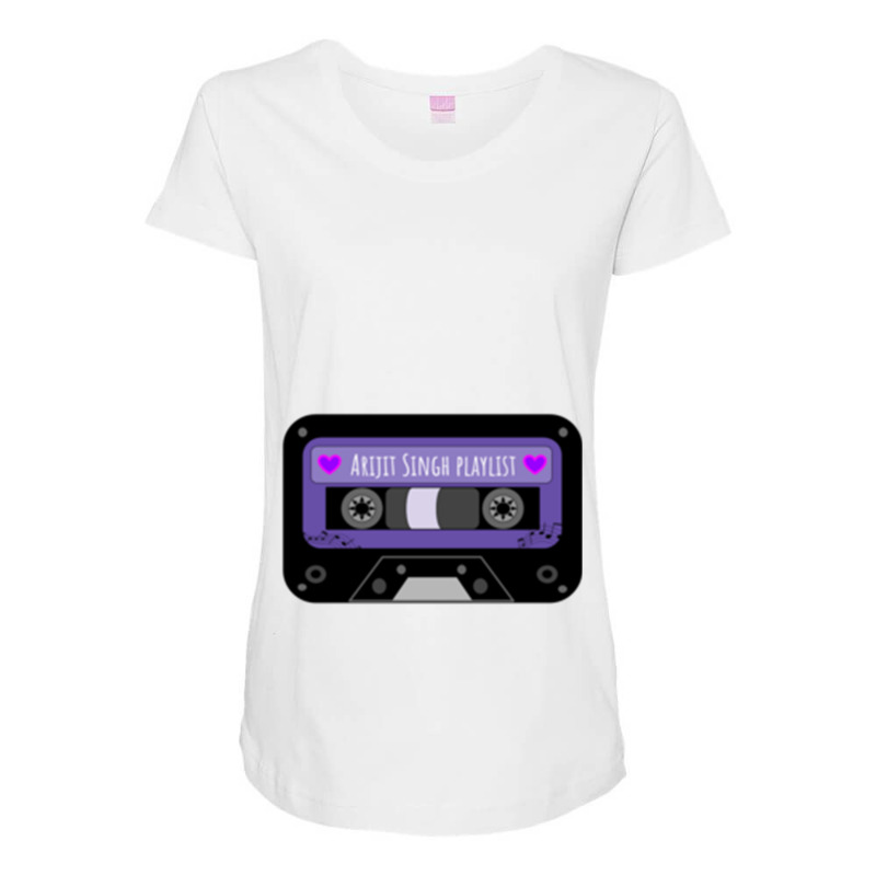 Arijit Singh Playlist Maternity Scoop Neck T-shirt by cm-arts | Artistshot