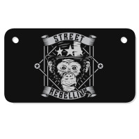 Monkey Street Rebellion Motorcycle License Plate | Artistshot