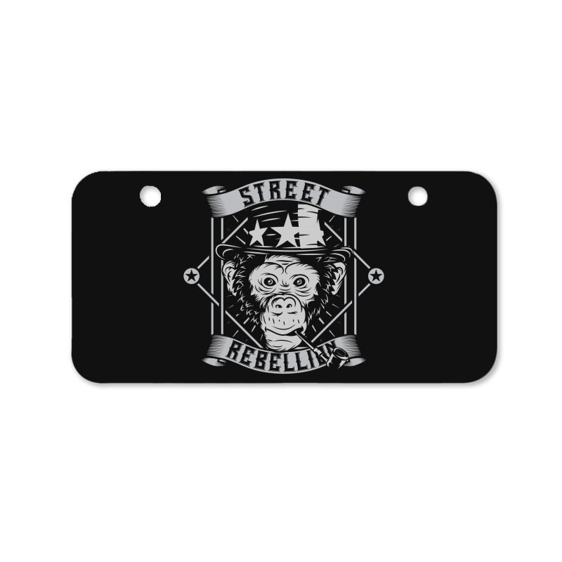 Monkey Street Rebellion Bicycle License Plate | Artistshot