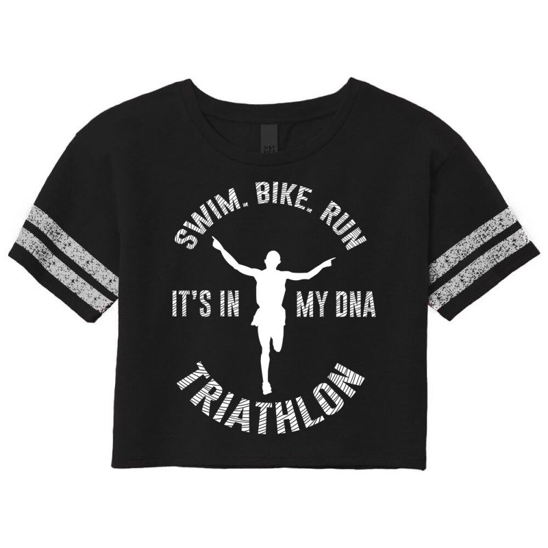 Swim Bike Run Scorecard Crop Tee by KENNETHPCLING | Artistshot