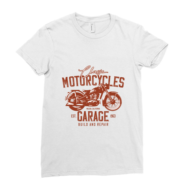 Motocycle Garage Ladies Fitted T-Shirt by Perfect Designers | Artistshot