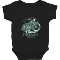 Motorcycle Born To Live Classic Baby Bodysuit | Artistshot