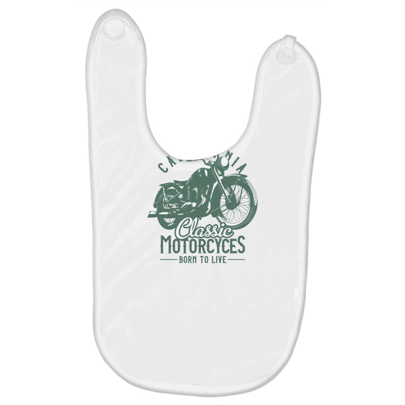 Motorcycle Born To Live Classic Baby Bibs by Perfect Designers | Artistshot