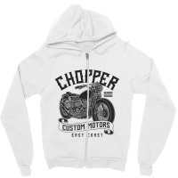 Motorcycle Chopper Zipper Hoodie | Artistshot