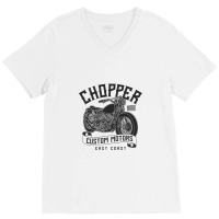 Motorcycle Chopper V-neck Tee | Artistshot