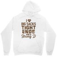 I Love Big Sacks Tight Ends And Strong D Funny Football Raglan Basebal Unisex Hoodie | Artistshot