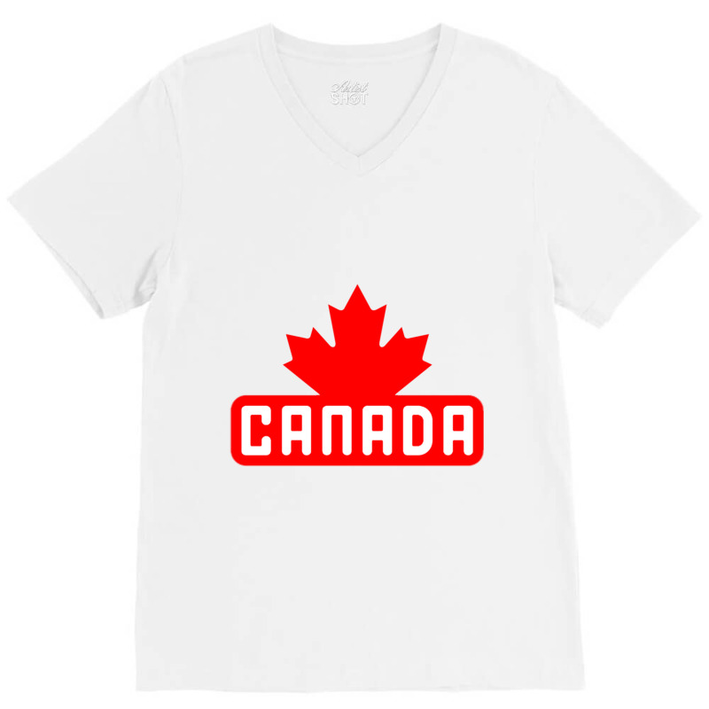 Canada Design V-Neck Tee by cm-arts | Artistshot