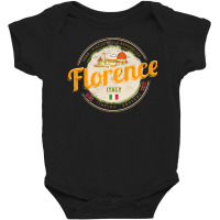 Florence Capital Of Tuscany Italy Vintage Souvenir Sweatshirt Baby Bodysuit | Artistshot