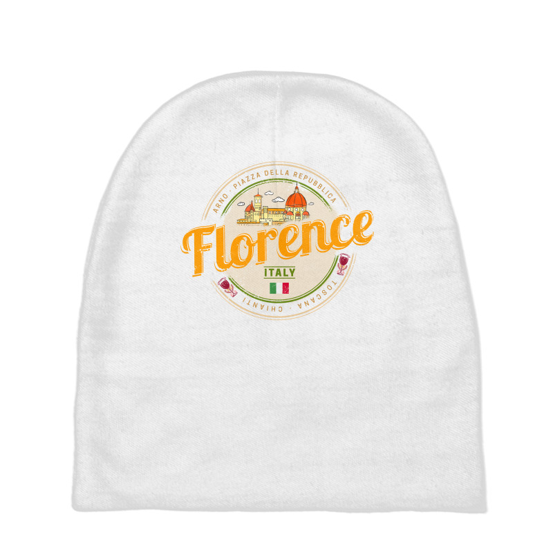 Florence Capital Of Tuscany Italy Vintage Souvenir Sweatshirt Baby Beanies by cm-arts | Artistshot