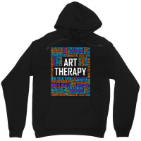 Art Therapy Words Gift Therapist Appreciation Gifts Unisex Hoodie | Artistshot