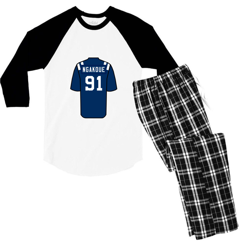 Yannick Ngakoue Jersey Men's 3/4 Sleeve Pajama Set | Artistshot