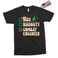 Nice Naughty Combat Engineer Xmas List Santa Claus Groovy T Shirt Exclusive T-shirt | Artistshot