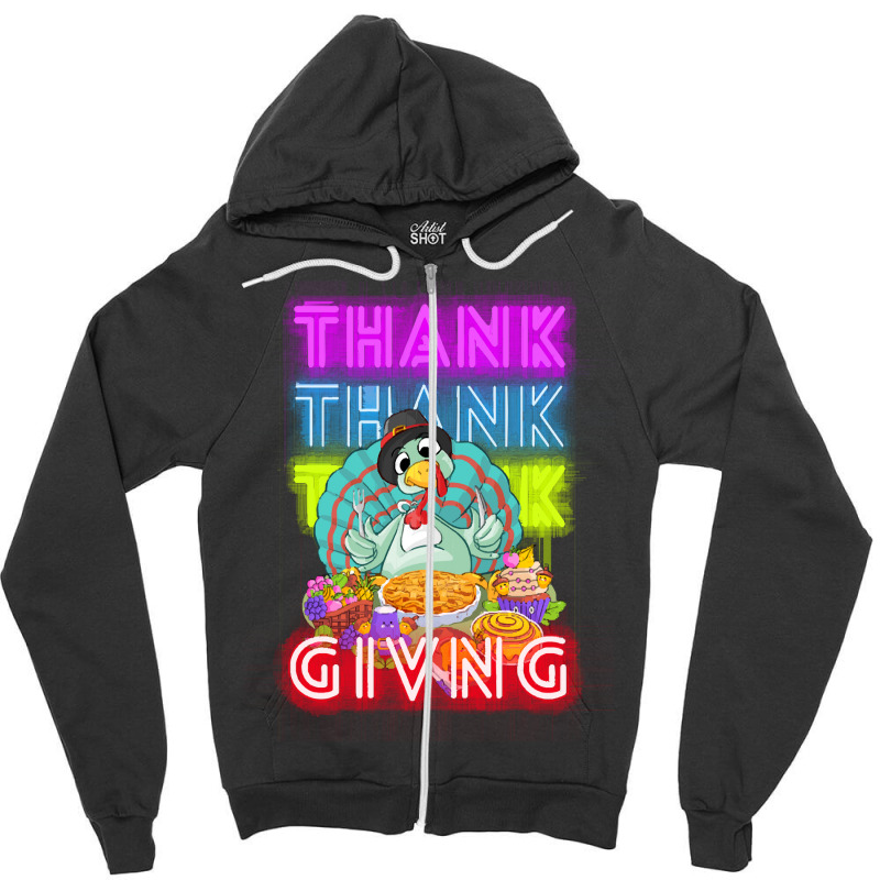 Happy Thanksgiving Day T- Zipper Hoodie | Artistshot