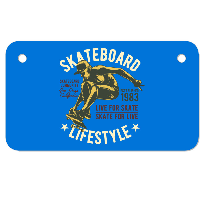 Skate Lifestyle Motorcycle License Plate | Artistshot