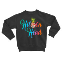 Pineapple Flowers Hilton Head Vintage Carolina Floral T Shirt Toddler Sweatshirt | Artistshot