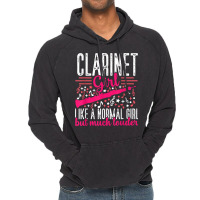 Funny Clarinet Girl Louder Player Musician Music Instrument T Shirt Vintage Hoodie | Artistshot