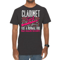 Funny Clarinet Girl Louder Player Musician Music Instrument T Shirt Vintage T-shirt | Artistshot