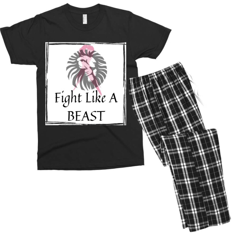 Fight Like A Beast Men's T-shirt Pajama Set | Artistshot