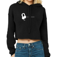 Music Is Medicine On Headphones Cropped Hoodie | Artistshot