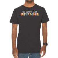 Ser Bilingue Es Un Superpoder Funny Mixed Latin Saying T Shirt Vintage T-shirt | Artistshot