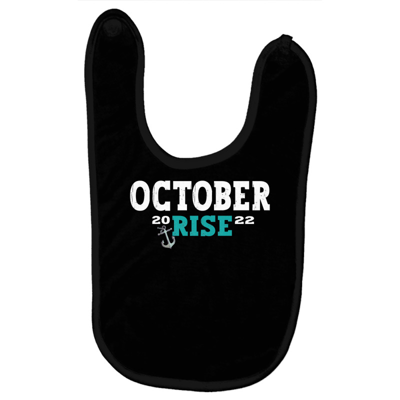 October Rise Mariner Vintage Quotes Mariners October Rise Pullover Hoo Baby Bibs by cm-arts | Artistshot