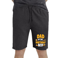 Dad Of The Birthday Boy Construction Worker Bday Party T Shirt Vintage Short | Artistshot