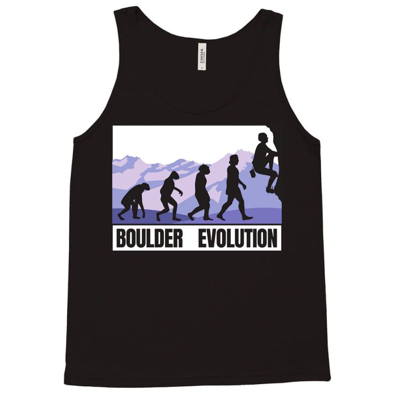 Bouldering Evolution Of A Boulder Tank Top | Artistshot