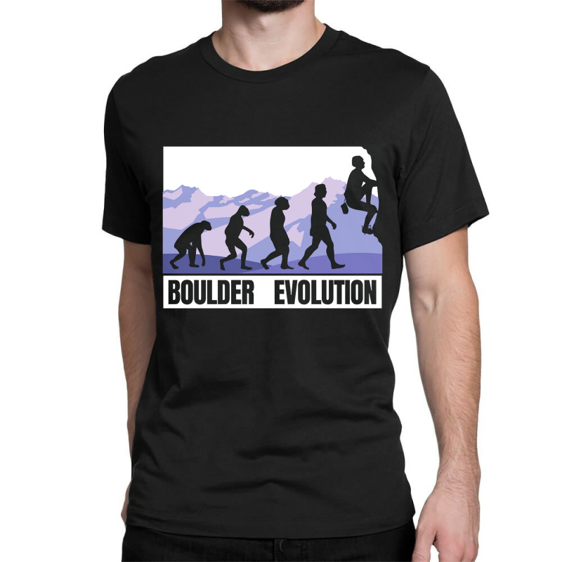 Bouldering Evolution Of A Boulder Classic T-shirt | Artistshot